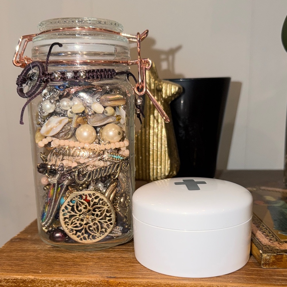 God, Angels and Inspiration- Mystery Jewelry Jar - matching BFF for Jesus